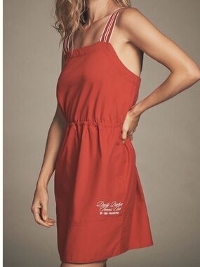 Anthropologie Red Strappy Sundress